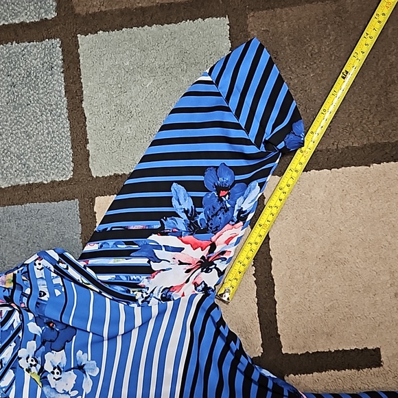 Valerie Stevens Asymmetrical Summer Floral Dress M - Picture 12 of 12